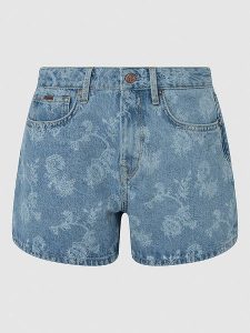 Pepe Jeans Szorty dżinsowe w kolorze niebieskim rozmiar: W25. Niebieskie szorty Pepe Jeans, z aplikacjami, z jeansu, klasyczne. Za 96,60 zł.