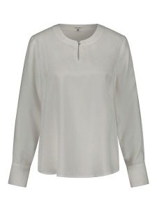 Gerry Weber Bluzka w kolorze białym rozmiar: 40. Białe bluzki Gerry Weber, bez wzorów, bez kołnierzyka, bez ramiączek. Za 114,17 zł.