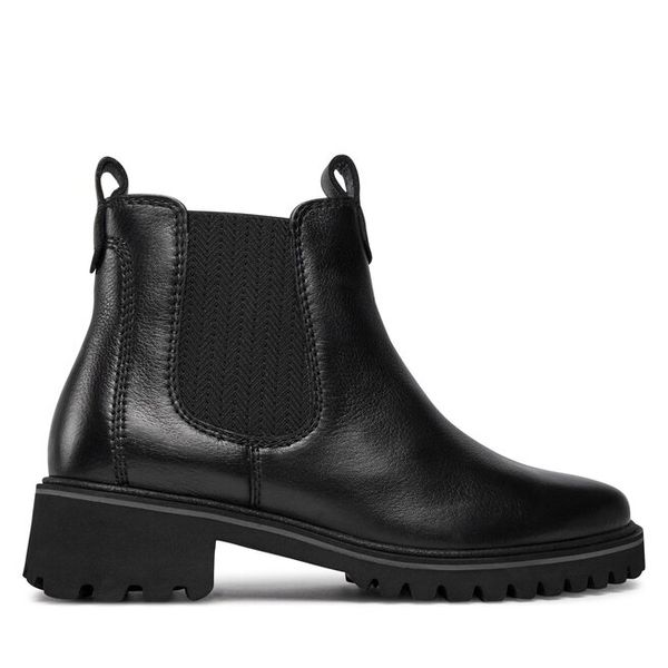 Sztyblety Ara. Czarne botki Ara, bez wzorów, bez obcasa, na płaskiej podeszwie, bez zapięcia. Za 389,99 zł.