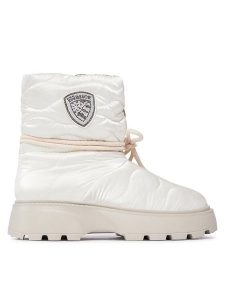 Blauer Śniegowce F3BLANCA02/DOW Biały. Białe buty zimowe Blauer, z materiału, bez obcasa, bez zapięcia. Za 799,99 zł.