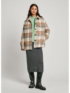 Pepe Jeans Kurtka koszulowa w kolorze karmelowo-beżowym rozmiar: XS. Brązowe kurtki Pepe Jeans, xs, bez wzorów, z jeansu, bez kaptura. Za 245,96 zł.