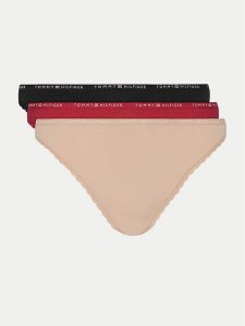 Tommy Hilfiger Komplet 3 par fig klasycznych UW0UW05953 Kolorowy. Komplety bielizny TOMMY HILFIGER, bez wzorów, z bawełny. Za 119,99 zł.