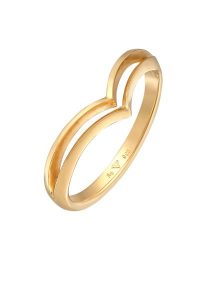 Elli Damski pierścionek V do łączenia Geo Basic Trend ze srebra próby 925 Sterling Silver Pierścionki 1 ct. Szare pierścionki Elli, srebrne. Za 188,99 zł.