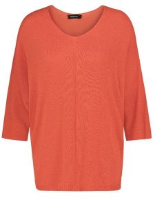 Sublevel Sweter w kolorze pomarańczowym rozmiar: M/L. Pomarańczowe swetry oversize Sublevel, l, bez wzorów, bez ramiączek. Za 105,38 zł.