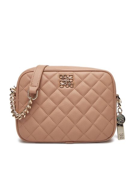 Nine West Torebka CEO-GEORGIA-JH5825-NW Beżowy. Brązowe listonoszki Nine West, bez wzorów, z materiału, bez dodatków. Za 199,99 zł.