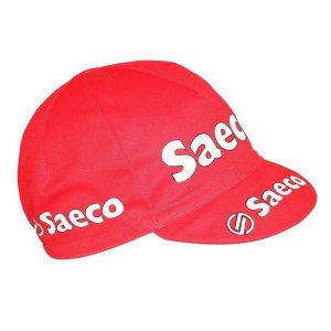 Czapka rowerowa Gist Equipe Vintage Saeco. Czerwone czapki GIST, bez wzorów, sportowe. Za 118,50 zł.