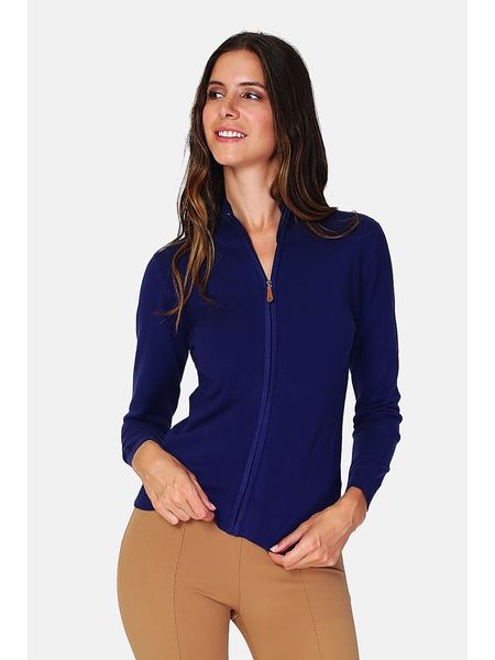 ASSUILI Kardigan w kolorze granatowym rozmiar: 36. Niebieskie kardigany Assuili, z kaszmiru. Za 139,20 zł.