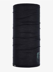 Komin na szyję Ortovox 120 Tec Logo Neckwarmer - black raven. Czarne szaliki ORTOVOX, z aplikacjami, z materiału. Za 141,79 zł.