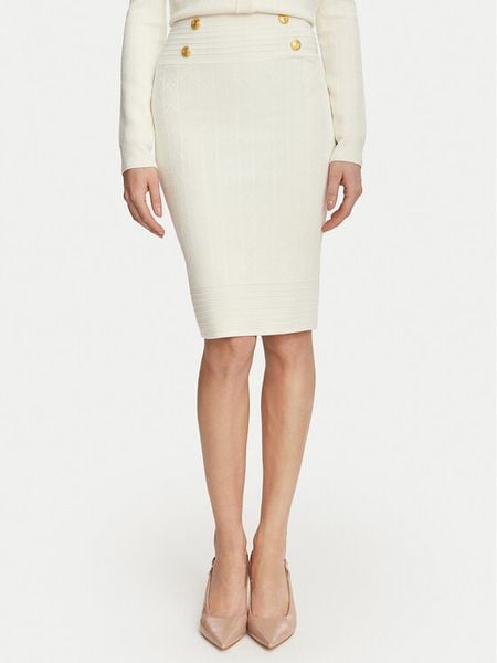 Marciano Guess Spódnica ołówkowa G6YD07 Z1013 Kremowy Slim Fit. Białe spódnice Marciano Guess, s, z aplikacjami, z wiskozy. Za 477,99 zł.