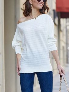 Milan Kiss Sweter w kolorze białym rozmiar: S. Białe swetry oversize Milan Kiss, s, bez wzorów, z bawełny, bez ramiączek. Za 113,99 zł.