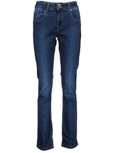 Pepe Jeans Dżinsy - Slim fit - w kolorze granatowym rozmiar: W27/L32. Niebieskie jeansy Pepe Jeans, z aplikacjami, z jeansu. Za 166,88 zł.