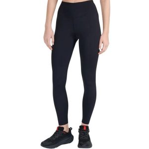 Legginsy damskie 4F FNK. Czarne legginsy 4f, bez wzorów, z materiału, z podwyższonym stanem, długie. Za 92,99 zł.