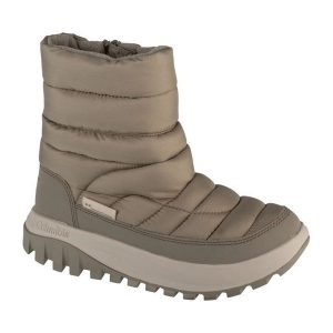 Buty śniegowce Columbia Snowtrot Mid 2075111395 szare zielone. Zielone buty zimowe z gumy, bez obcasa, bez zapięcia. Za 553,20 zł.