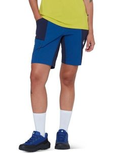 Mammut Szorty funkcyjne "Ducan" w kolorze granatowym rozmiar: 38. Niebieskie spodenki sportowe Mammut, bez wzorów, z materiału, outdoorowe. Za 289,95 zł.