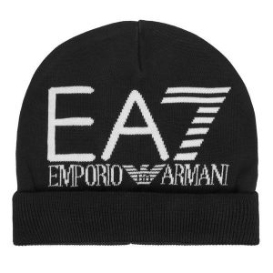Czapka EA7 Emporio Armani. Czarne czapki EA7 Emporio Armani, bez wzorów. Za 149,99 zł.