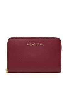 MICHAEL Michael Kors Portfel Jet Set Small Leather 32F4GJ6D0L Bordowy. Czerwone portfele MICHAEL Michael Kors, bez wzorów, ze skóry. Za 369,99 zł.
