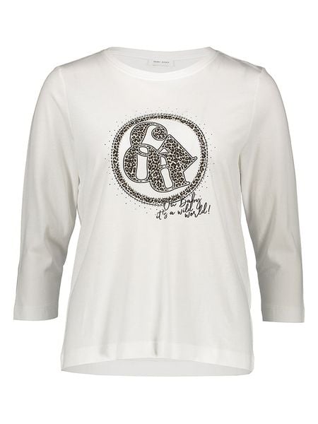 Gerry Weber Koszulka w kolorze białym rozmiar: 40. Białe bluzki Gerry Weber, bez wzorów, bez kołnierzyka, bez ramiączek. Za 122,38 zł.