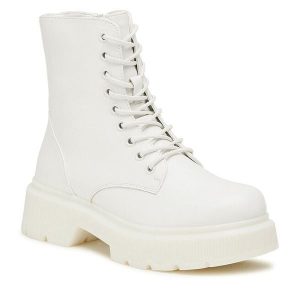 Trapery Jenny Fairy. Białe buty zimowe Jenny Fairy, bez obcasa, bez zapięcia. Za 159,99 zł.