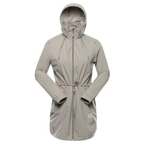 Kurtka damska miejska przeciwdeszczowa Alpine Pro Omona. Zielone kurtki Alpine Pro, bez wzorów, bez kaptura. Za 549,00 zł.