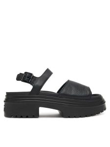 Converse Sandały Chuck Taylor All Star Lugged Heel A12189C Czarny. Czarne sandały Converse, bez wzorów, ze skóry, bez obcasa, na płaskiej podeszwie, bez zapięcia. Za 229,99 zł.