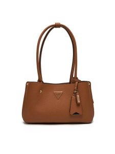 Guess Torebka HWBG87 78090 Brązowy. Brązowe torebki klasyczne Guess, z aplikacjami, ze skóry, bez dodatków. Za 359,99 zł.