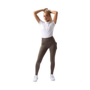 Damskie legginsy jeździeckie Horze Dea. Zielone legginsy HORZE, bez wzorów, z materiału. Za 180,00 zł.