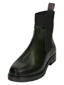 Bagatt Skórzane sztyblety w kolorze ciemnozielono-czarnym rozmiar: 37. Czarne buty sportowe Bagatt, bez wzorów, bez zapięcia. Za 211,28 zł.