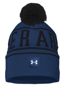 Under Armour Czapka "Halftime Pom" w kolorze granatowym rozmiar: onesize. Niebieskie czapki Under Armour, bez wzorów, ze splotem. Za 101,47 zł.