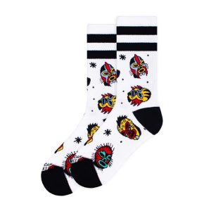 Skarpetki American Socks el Luchador. Białe skarpetki AMERICAN SOCKS, bez wzorów. Za 67,68 zł.