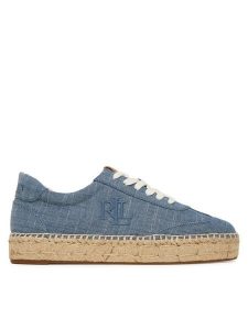 LAUREN RALPH LAUREN Espadryle 802P10497001 Niebieski. Niebieskie espadryle Lauren Ralph Lauren, bez wzorów, z materiału, bez obcasa. Za 729,99 zł.