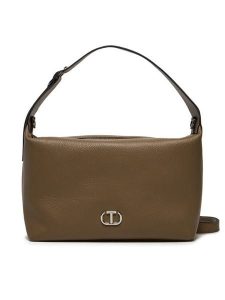TWINSET Torebka Tracolla 242TB7012 Brązowy. Brązowe torebki klasyczne Twinset, bez wzorów, ze skóry, bez dodatków. Za 699,99 zł.