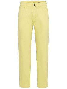 Camel Active Spodnie w kolorze żółtym rozmiar: W29/L30. Żółte spodnie z wysokim stanem Camel Active, z aplikacjami, z materiału, z podwyższonym stanem. Za 197,63 zł.