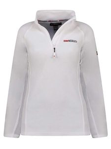 Geographical Norway Bluza polarowa "Tug" w kolorze białym rozmiar: XL. Białe bluzy Geographical Norway, xl, bez wzorów, z materiału, bez kaptura. Za 78,84 zł.