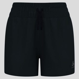 Spodenki damskie Odlo ZEROWEIGHT 4 INCH Short. Czarne szorty ODLO, bez wzorów, sportowe. Za 269,99 zł.