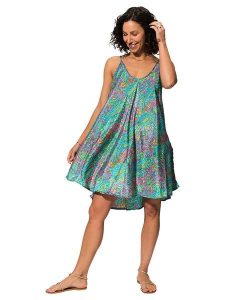 Aller Simplement Sukienka w kolorze turkusowo-różowym rozmiar: 34/36. Różowe sukienki Aller Simplement, bez wzorów, bez kołnierzyka, bez ramiączek, mini. Za 43,99 zł.