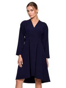 Stylove Sukienka w kolorze granatowym rozmiar: M. Niebieskie sukienki Stylove, m, bez wzorów, bez kołnierzyka, bez ramiączek, midi. Za 188,85 zł.