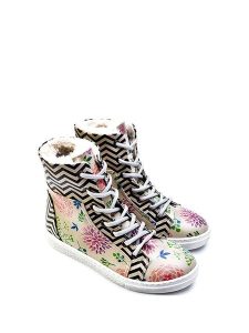 Goby Sneakersy ze wzorem rozmiar: 39. Trampki Goby, bez wzorów, z materiału, za kostkę, bez zapięcia. Za 260,99 zł.