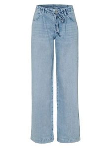 Rosner Dżinsy - Wide Leg fit - w kolorze błękitnym rozmiar: W44/L28. Niebieskie jeansy Rosner, bez wzorów, z podwyższonym stanem. Za 208,99 zł.