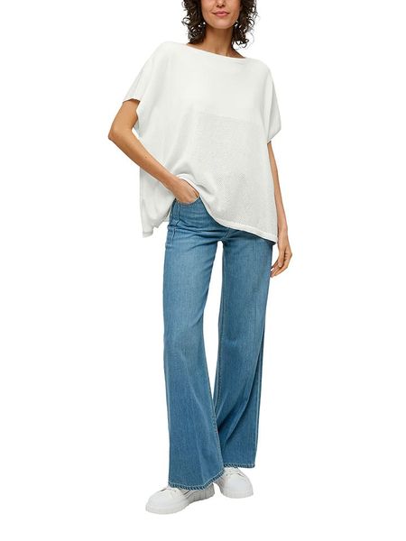 S.Oliver Koszulka w kolorze białym rozmiar: onesize. Białe bluzki s.Oliver, s, bez wzorów, ze splotem, bez kołnierzyka, bez ramiączek. Za 100,28 zł.