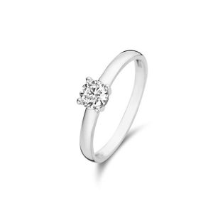 Isabel Bernard Isabel Bernard Saint Germain Soleil 14 Karat | Weißgold Ring IB330072-50 Pierścionki 1 ct Damski. Białe pierścionki Isabel Bernard, z cyrkonią, złote. Za 1 687,99 zł.