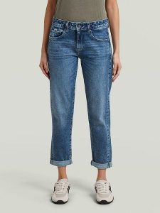 G-Star Dżinsy - Boyfriend fit - w kolorze niebieskim rozmiar: W32/L30. Niebieskie jeansy G-Star, z aplikacjami. Za 259,95 zł.
