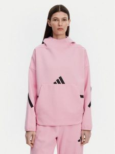 Adidas Bluza Z.N.E. JD5992 Różowy Loose Fit. Czerwone bluzy ADIDAS, s, bez wzorów, z bawełny, bez kaptura. Za 399,99 zł.