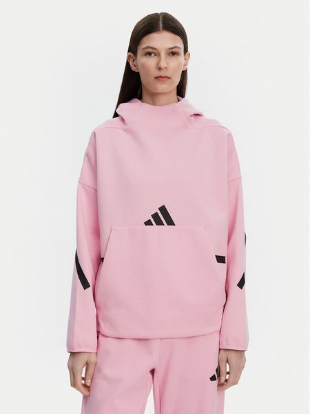 Adidas Bluza Z.N.E. JD5992 Różowy Loose Fit. Czerwone bluzy ADIDAS, s, bez wzorów, z bawełny, bez kaptura. Za 279,99 zł.