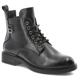 Czarne Botki Vinceza Klasyczne Buty Damskie. Czarne botki VINCEZA, bez wzorów, z jeansu, bez obcasa, na obcasie, bez zapięcia. Za 152,99 zł.