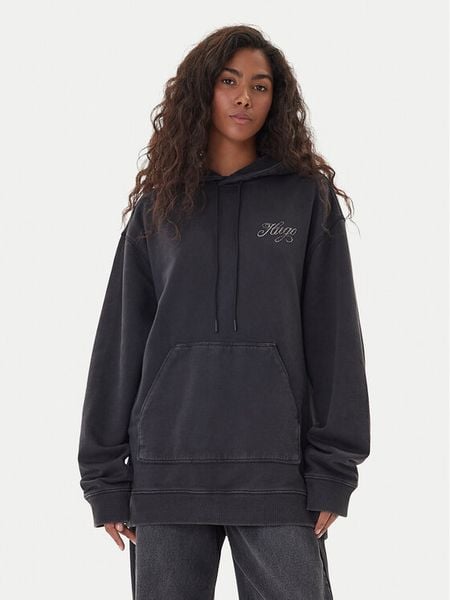 HUGO Bluza Dejandra 50547955 Szary Oversize. Szare bluzy Hugo, s, bez wzorów, z bawełny, bez kaptura. Za 349,99 zł.