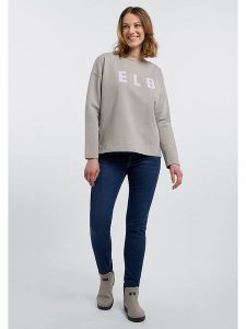 ELBSAND Bluza "Alaia" w kolorze beżowym rozmiar: XS. Brązowe bluzy ELBSAND, xs, bez wzorów, bez kaptura. Za 92,21 zł.