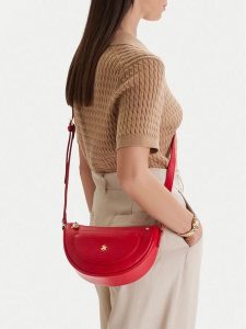 Beverly Hills Polo Club Torebka CEO-BHPC-C-007-09 Czerwony. Czerwone listonoszki Beverly Hills Polo Club, bez wzorów, z materiału, bez dodatków. Za 159,99 zł.