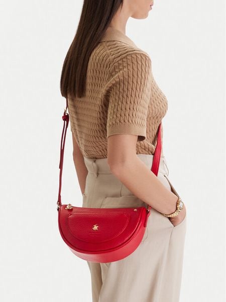 Beverly Hills Polo Club Torebka CEO-BHPC-C-007-09 Czerwony. Czerwone listonoszki Beverly Hills Polo Club, bez wzorów, z materiału, bez dodatków. Za 159,99 zł.