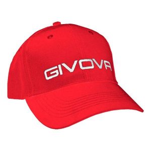 Czapka Givova w kolorze czerwonym z daszkiem - Stylowy i oddychający. Czerwone czapki Givova, bez wzorów, z bawełny, eleganckie. Za 126,99 zł.