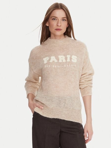 Kontatto Sweter 3M0915C Beżowy Regular Fit. Brązowe swetry klasyczne Kontatto, m, z syntetyku, bez kołnierzyka. Za 301,99 zł.